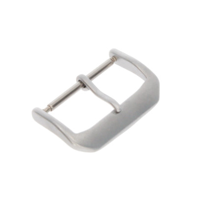 Pin buckle suitable for Apple Watch bracelets, silver aluminium, 22mm