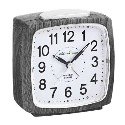 Atlanta 2505/40 quartz alarm clock black oak