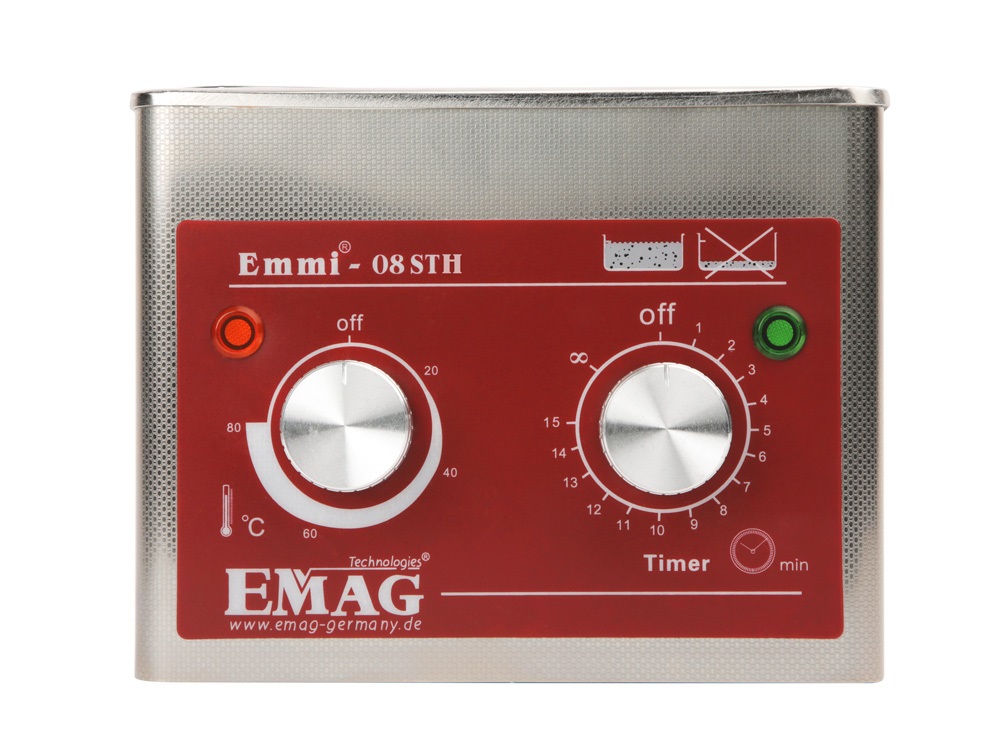Appareil de nettoyage par ultrasons EMAG Emmi-08 STH en acier