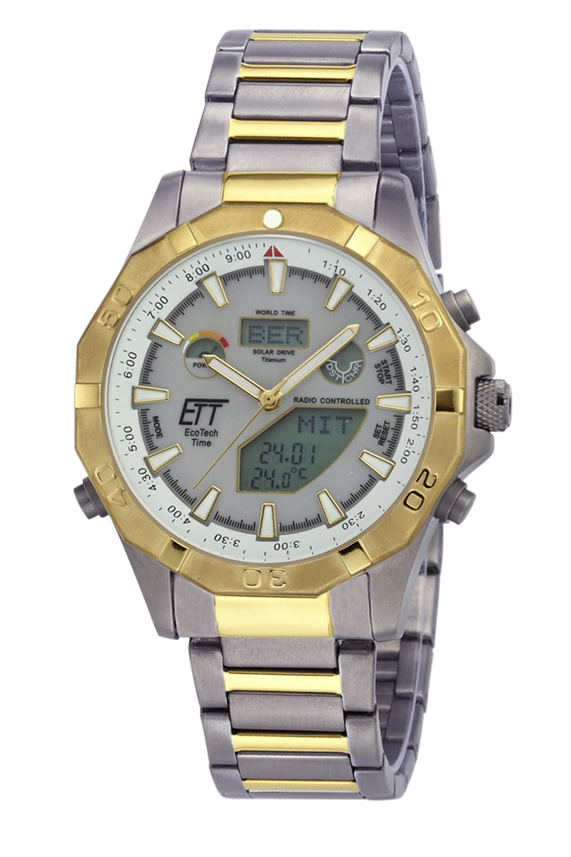 EXCLUSIVE SET Timer TRAVEL Watch Solar Time FREE CASE: Funk Men\'s Hobbyklok at Drive World Eco EGT-11358-55M Alaska Tech - WITH
