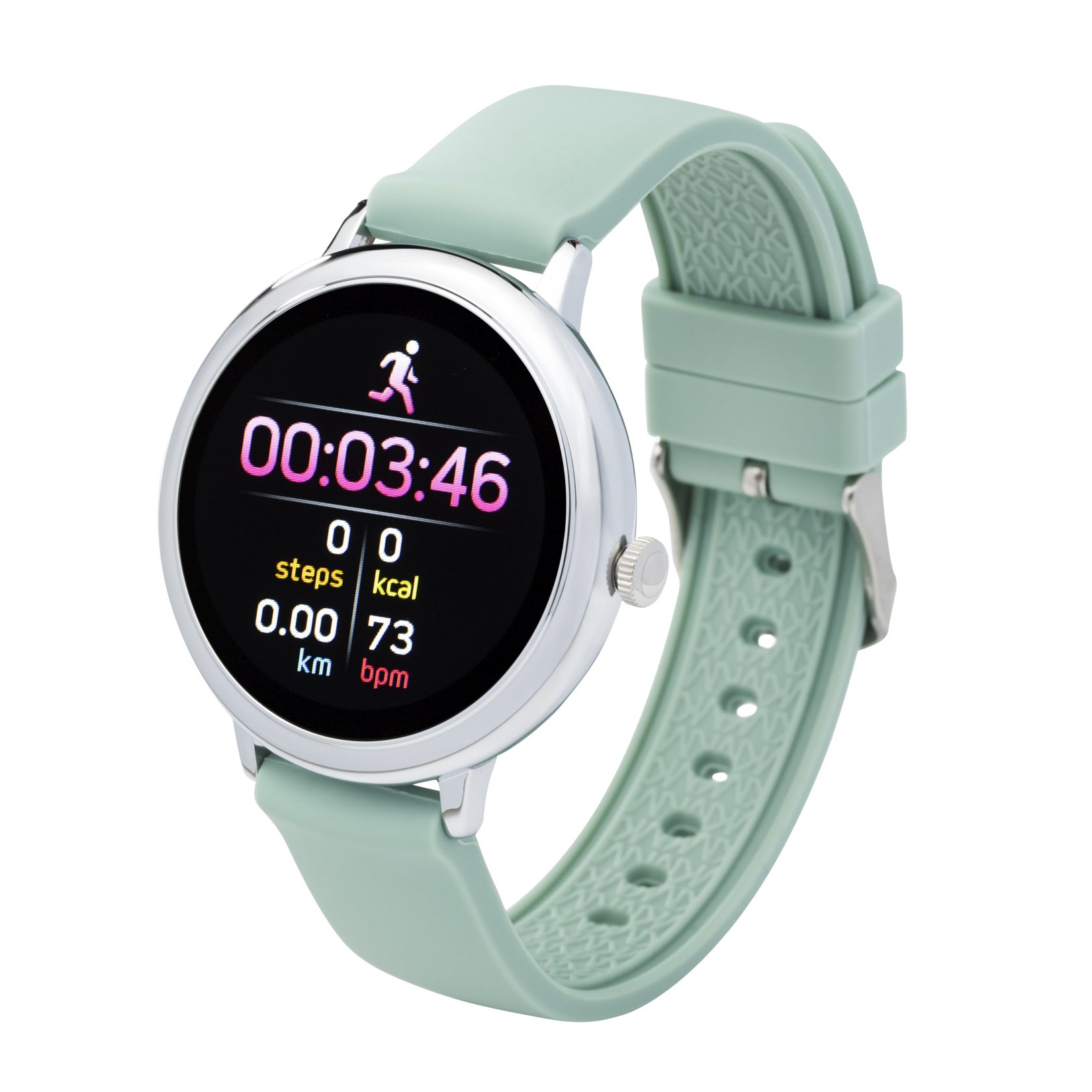 Fitness tracker / smartwatch verwisselbare polsband groen/ grijs Online Klok